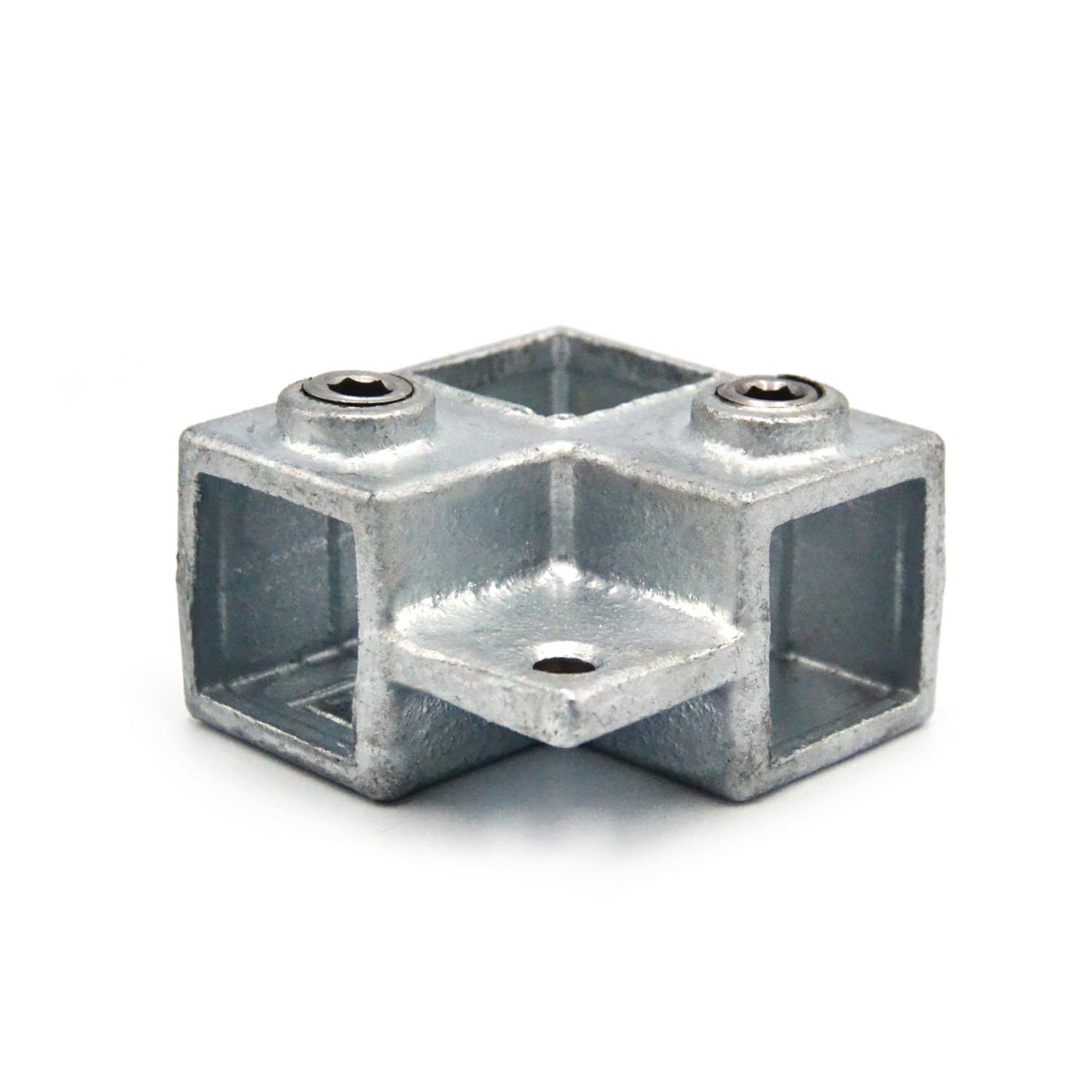 Doos Hoekstuk doorlopende staander met lip - vierkant - 25 mm (60 stuks)